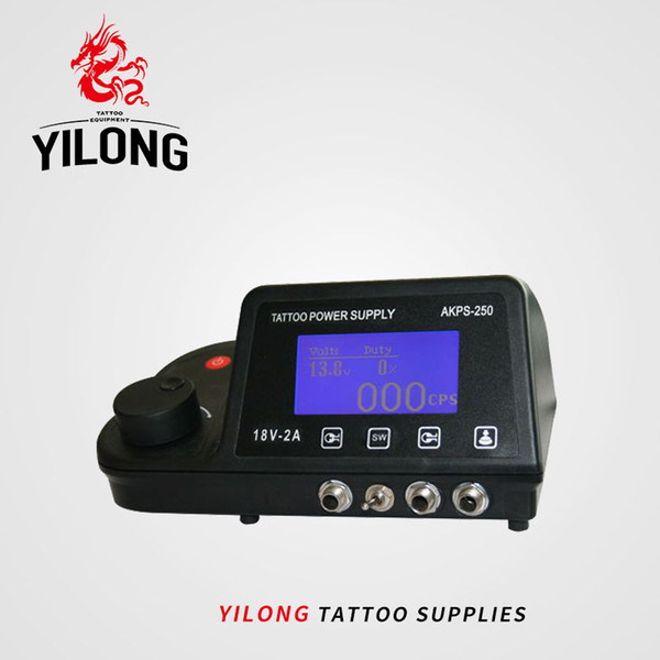 Wholesale-Tattoo Supply Recommend Professional Tattoo Power Supply Dual LCD Tattoo Power Supply For Tattoo Machine Gns Free Shipping