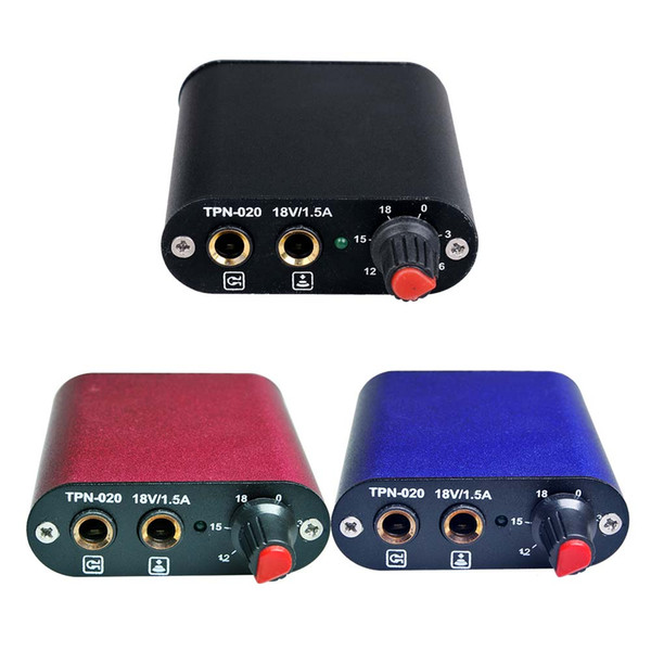 Wholesale tattoo power supply/box small size durable & convenient color optional - Black, Blue, Red best selling