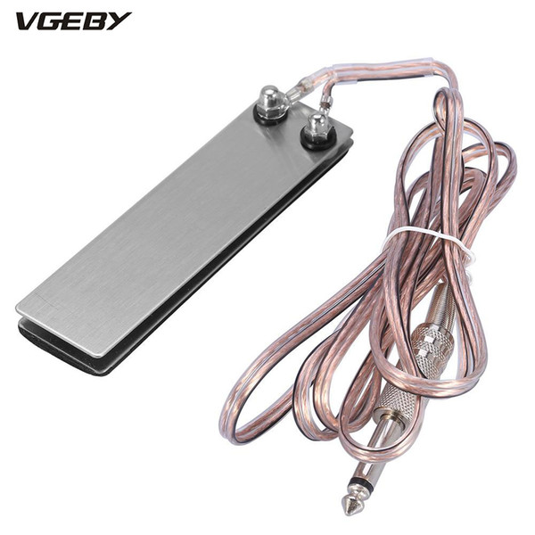 Mini Stainless Steel Foot Pedal Switch Controller Tattoo Power Supply Machine Footswitch + 5ft Clip Cord Tattoo Accessory Tools