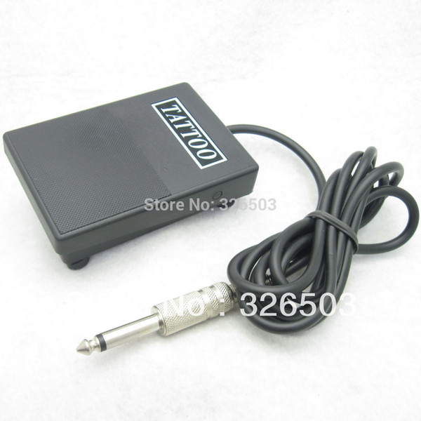 Wholesale-One Black Plastic Tattoo Foot Pedal Switch For Machine Gun Kit Power Supply TFS08