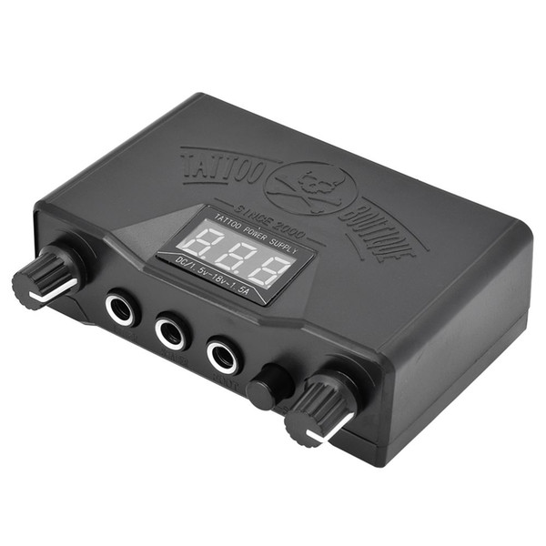 Permanent Makeup Tattoo Supply Tools Black Double Dual LED 3 Digital Display Tattoo Machine Power Supply For Liner Shader
