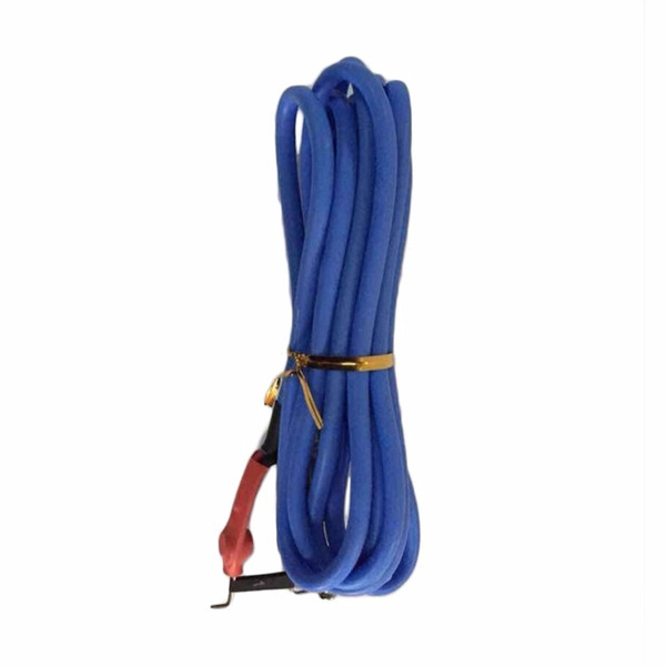 Wholesale-Bule High Quality Professional 2.4M Silicone Copper Wire Tattoo Power Supply Clip Cord Cable Tattoo Power Accessories