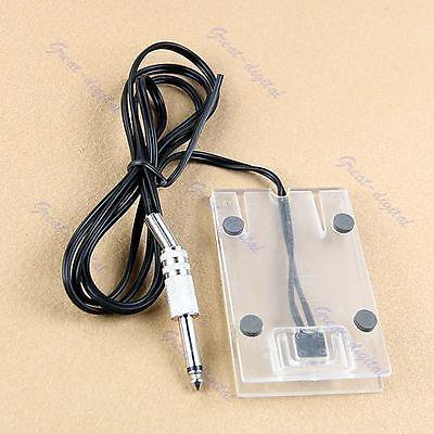 Wholesale-Acrylic Tattoo Machine Footswitch Power Supply Foot Pedal Controller Transparent