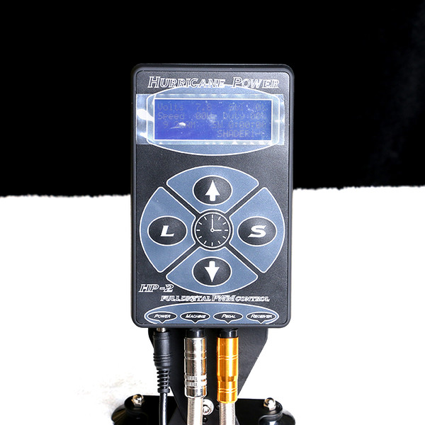 Hurricane HP-2 Powe Supply Digital Dual LCD Display Tattoo Power Supply