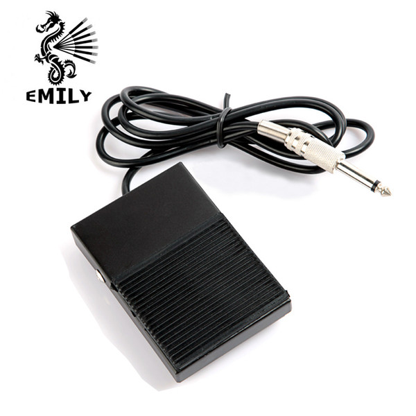 Wholesale-Professional Mini Square Tattoo Foot Pedal Switch Black Plastic Foot Switch Pedal Controller Tattoo Power Supply Free Shipping