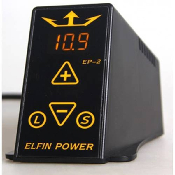 Wholesale-professional ELFIN Power Supply EP-2 Professional Digital LCD Power Supply With Power Cable Supply Tattoo Machine Free Shipping