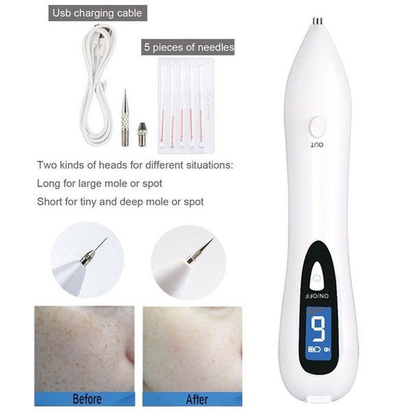 LCD NEW Laser Skin Spot Mole Remover Machine Face Freckle Tattoo Removal Plasma Pen Wart Remover Tool Beauty Care Device