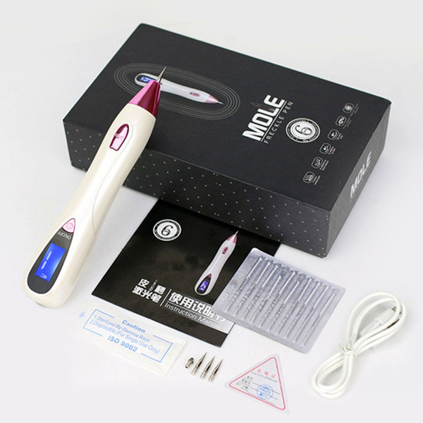 High Quality Mole Removal 9-Gears Adjustable Power Output Rechargeable Skin Tag Removal Pen with LCD Home Use Laser Freckle Spot