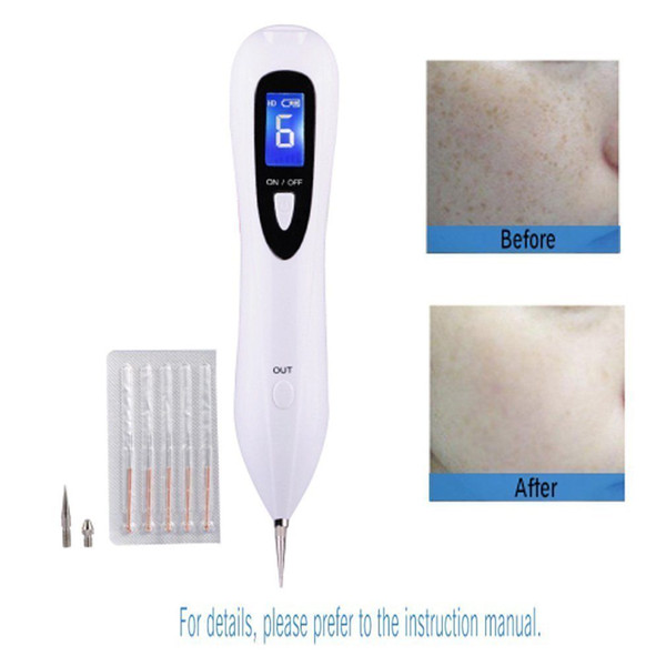 NEW LCD Skin Care Point Pen Mole Removal Dark Spot Remover Pen Skin Wart Tag Tattoo Removal Tool Laser Plasma Pen Beauty Care