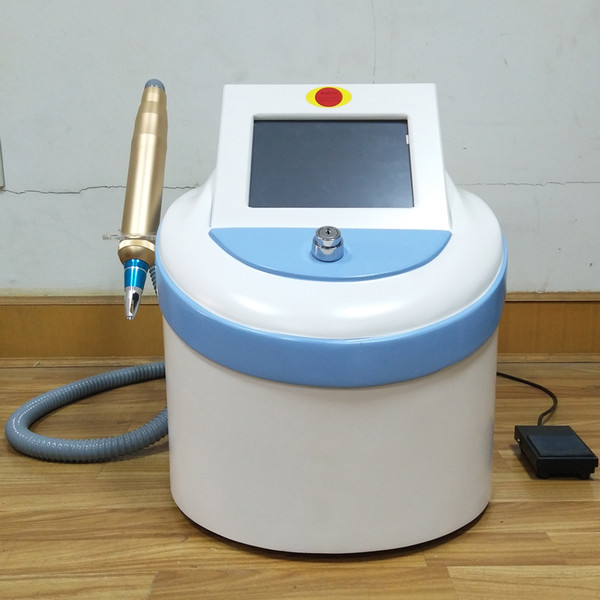 Portable Q Switched Nd Yag Laser 1064+532+755nm For Tattoo And Spot Removal black doll 1320nm salon machine