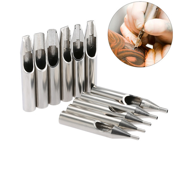Professional Nozzle Tips 22Pcs Tattoo Stainless Steel Tips Regular Nozzles One Set 22 Sizes Tattoo Supply For Body Art