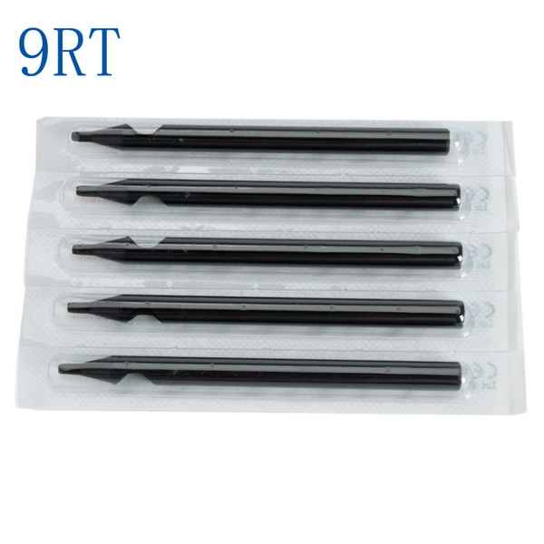 Wholesale-5Pcs Professional Disposable Long Plastic Tattoo Tube Tips Nozzle Size 9RT