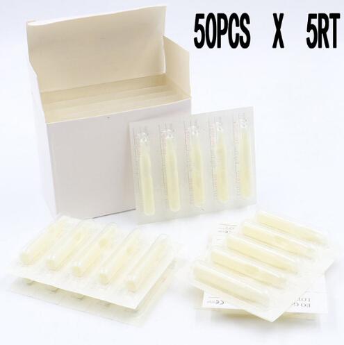 50Pcs 5RT Grips Tattoo Machines Plastic Tips Nozzles for Permanent Tattoo Makeup Needles Supply Tattoo Tips Disposable