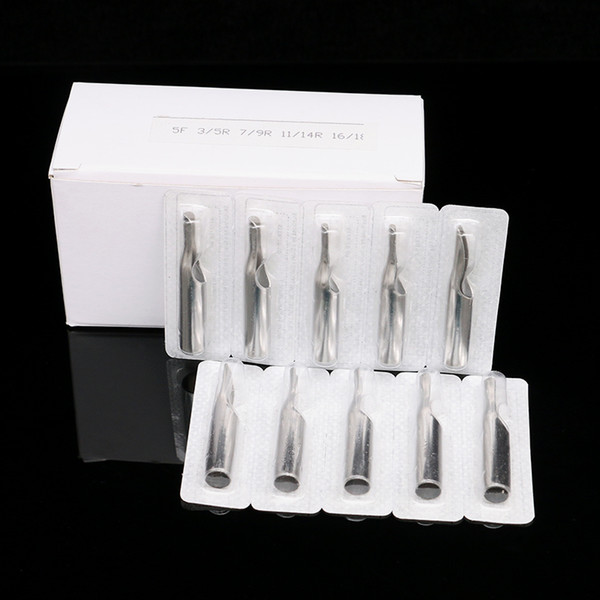 Tattoo Neelde Tips Stainless Steel Mix Size 10pcs/lot Tips for Tattoo Kits Supply Tattoo Needle Tips TG3130