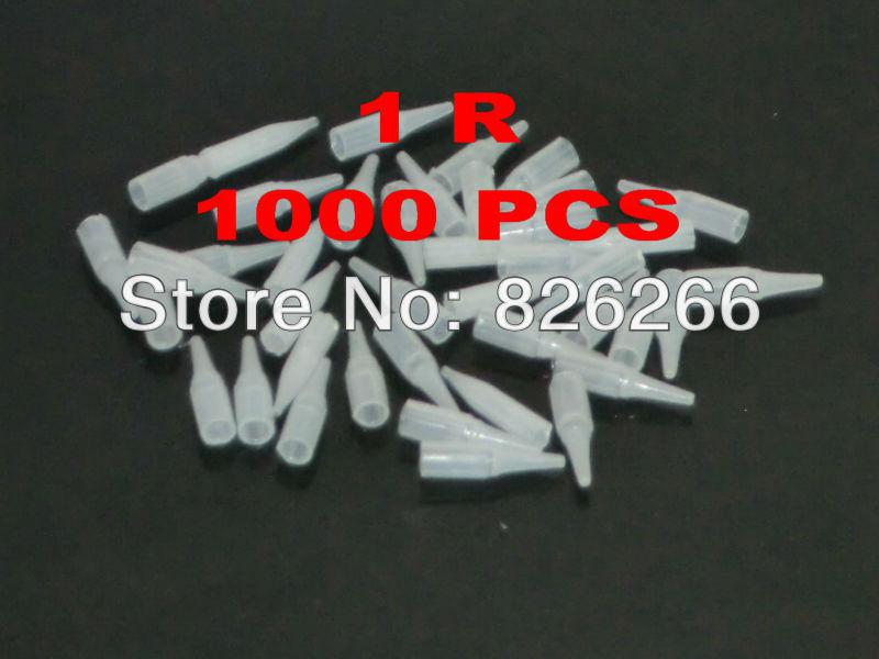 Wholesale-Permanent Makeup DISPOSABLE TIPS White Color 1R 1000Pcs