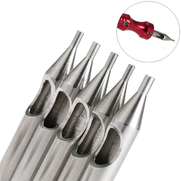 22pcs Tattoo Tips Stainless Steel Nozzle Tips Set Round Diamond Magnum DT RT FT Tattoo Tips Mixed For Tattoo Supply