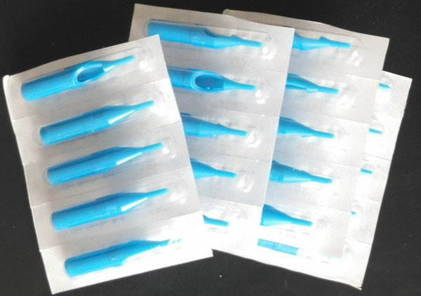 50 x Disposable Tattoo Tips Blue Color 5RT Size for Grip Needle Ink Kit