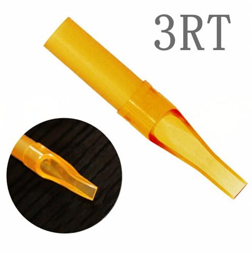 3RT 50PCS Disposable Yellow Tattoo Nozzle Tips Plastic Tips For Tattoo Machine Supply Free Shipping