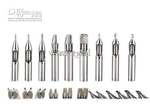 30pcs/Pack Tattoo Steel Tip Nozzles Assorted For Machine