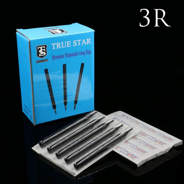 disposable 50PCS 3R Tattoo True Star Black Long Disposable Tips 108mm needles tip For Free Shipping