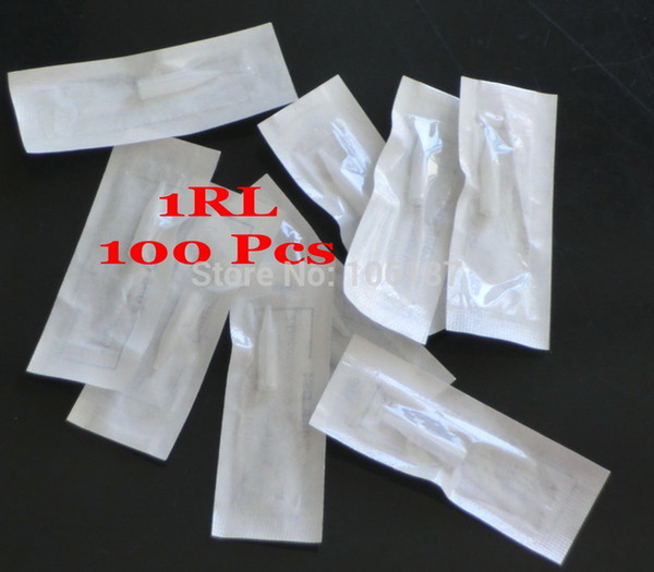 Wholesale-100Pcs 1RT individual Package Disposable Eyebrow Tattoo Plastic Tips Nozzles for Permanent Tattoo Makeup Needles Supply