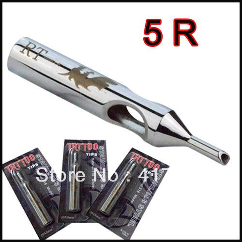 Wholesale-5R 3PCS 316 Stainless Steel TATTOO Machine Gun TIPS Round nozzles Needles Tubes Independent packing Free Shipping