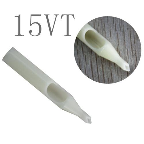 Wholesale Free Shipping Tattoo Needle White Nozzles Tips 15VT 50pcs Disposable Tattoo Plastic Tip For Body&Art