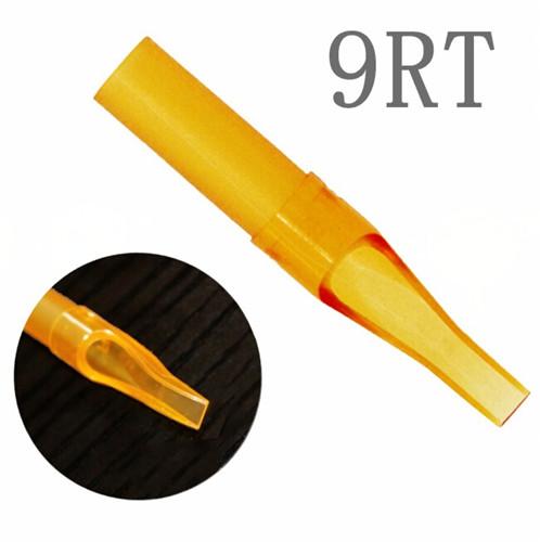 9RT 50PCS Disposable Yellow Tattoo Nozzle Tips Plastic Tips For Tattoo Machine Supply Free Shipping