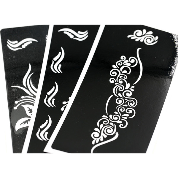 F Stencils For Panting Paper 24pcs/lot Tattoo Template Glitter Tattoo Stencil Waterproof 6.8*3.4 Inch F199-392