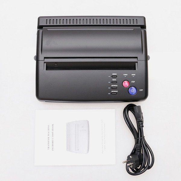 High Quality New Arrive Tattoo Transfer Thermal Copier Stencil Machine Black Tattoo Supplies Transfer Machine TC203