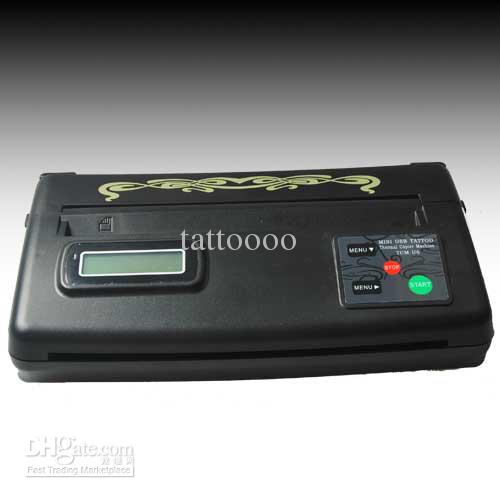 Tattoo Transfer Machine thermal Copier Stencil Machine+ free gift 20 pcs Spirit Transfer Paper ZY007_2*WS011-4 free shipping arrive 3~7 days