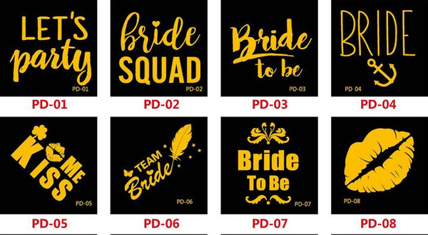 Bride Team Bridesmaid team temporary tattoo Bachelorette Party Sticker Decoration Mariage Bride To Be Bridal Party Supplies