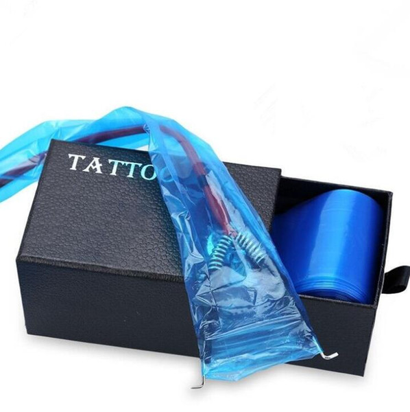 Plastic Blue Tattoo Clip Cord Sleeves Covers Bags Supply New Hot Professional Tattoo Accessory Accessoire de Tattoo