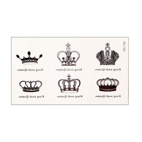 Body Art Waterproof Elegant Temporary Tattoo Sticker DIY ( Imperial crown )