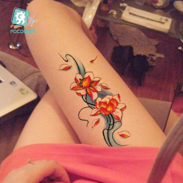 New waterproof tattoo stickers trendy rose butterfly 3D tattoo stickers wholesale temporary tattoos optional