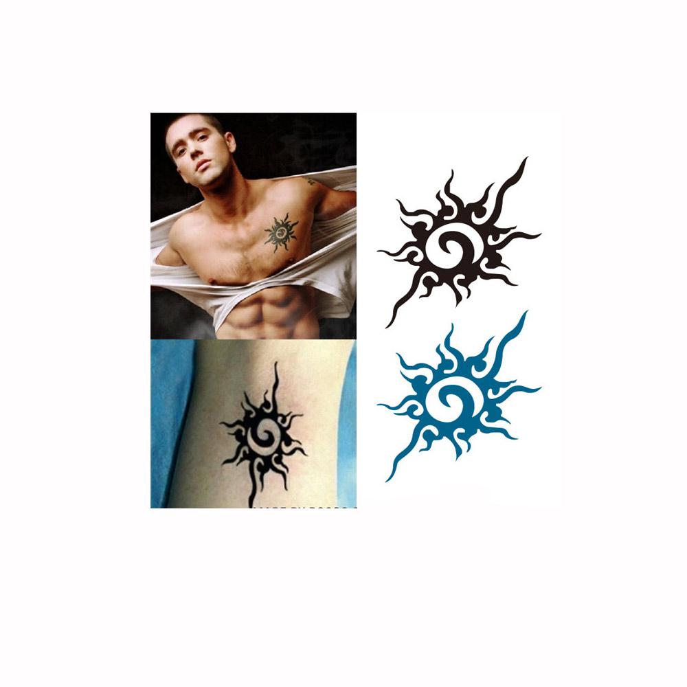 Tattoo Sticker Sun Pattern Waterproof Temporary Tattooing Paper Body Art temporary flash tattoo