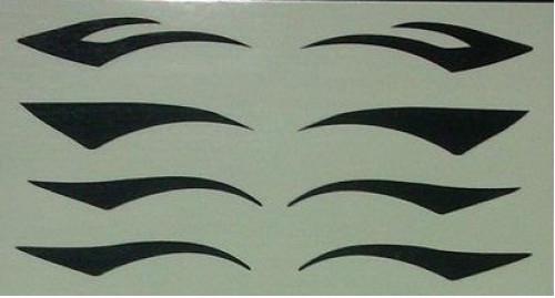 4000pairs/lots moky Eyes Sticker black eyeliner Eye Tattoo sticker Eye liner Sticker Shadow Sticker