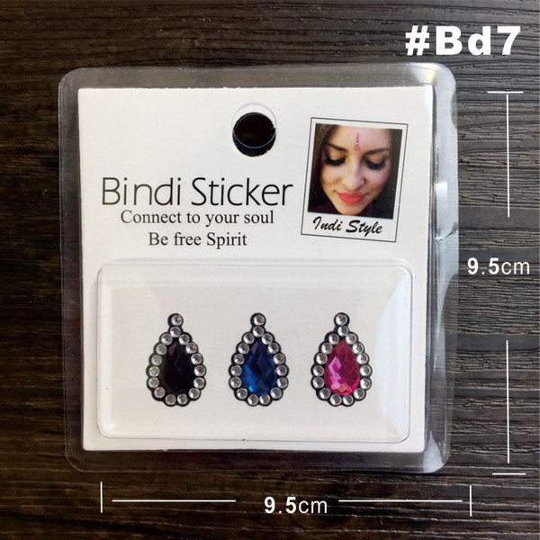 Wholesale-Pearl and Rhinestone Bindi Sticker Handpicked Hippie Style forehead decoration