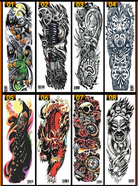 Women Men Unisex Waterproof Temporary Tattoos Stickers Body Art Fake Tattoos Transfer Stickers Sexy Arm Stickers Removable