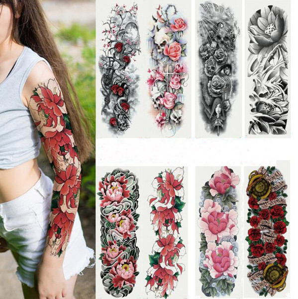 Tatyking Women Men Unisex Waterproof Temporary Tattoos Stickers Body Art Fake Tattoos Transfer Stickers Sexy Arm Stickers Removable PH0093