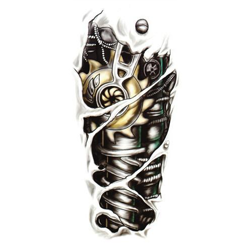 Wholesale-Free Shipping New Fashion Man 3D Tattoo Robot Arm Waterproof Temporary Tattoo Stickers