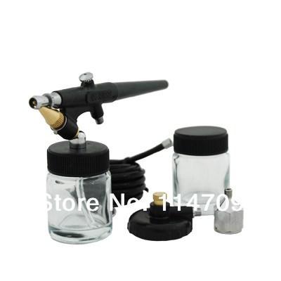 Single Action Airbrush 0.8 mm High Flow Spray Gun Kit for Nail Paint Art Drawing