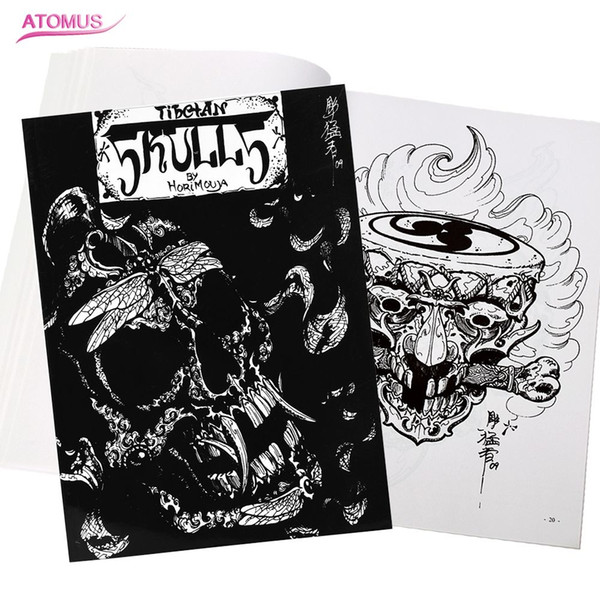 Tattoo Accessories Tattoo Design Skull Book Professional Flash Magazine Books Sketch Supply For Body Art for Artist