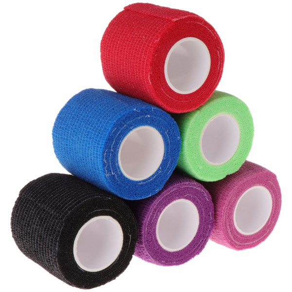 6pcs Disposable Self-adhesive Elastic Bandage for Handle Grip Tube Tattoo