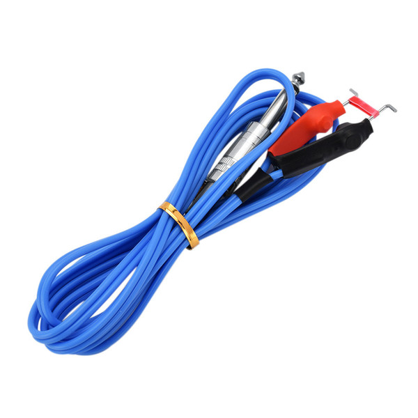 Silicone Hook Line Tattoo Power Supply Clip Cord Blue Tattoo Hook Line for Tattoo Machine Set Kits