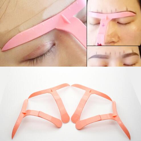 4x Different Microblading Eyebrow permanent tattoo eyebrows Shaper Template Stencil Ruler Definition Permanent Makeup Free Shipping