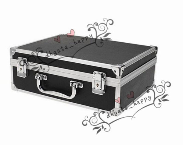 Sodial large tattoo kit carrying case with lock black toolbox dedicated work outside the box tattoo equipment-01