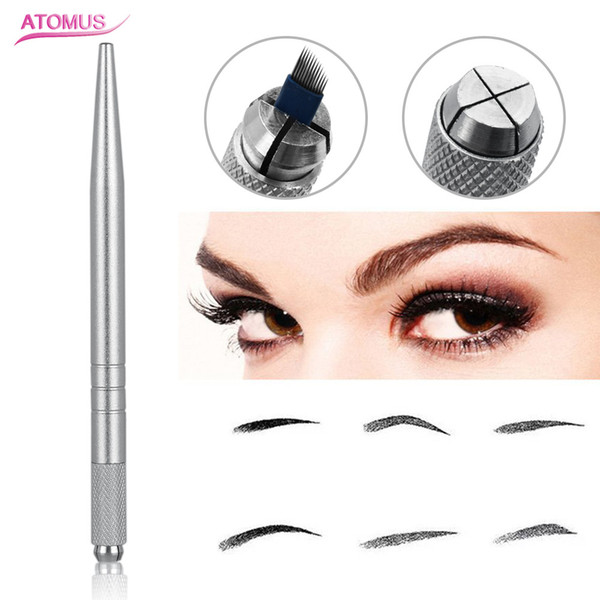 Professional Manual Tattoo Permanent Makeup Eyebrow Pen Manual Tattoo Pen Tebori Microblading Eyebrow Tools Accesory