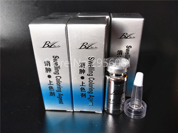 2pcs Swelling Coloring Agent Permanent Makeup Eyebrow Lips Protect Color Last Longer Assistance Liquid Tattoo Nursing Recovery