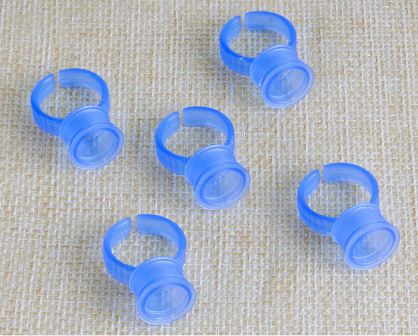 500PCS/Lot Blue Tattoo Ink Ring Cup Holder for Holding Tattoo Ink Free Shipping